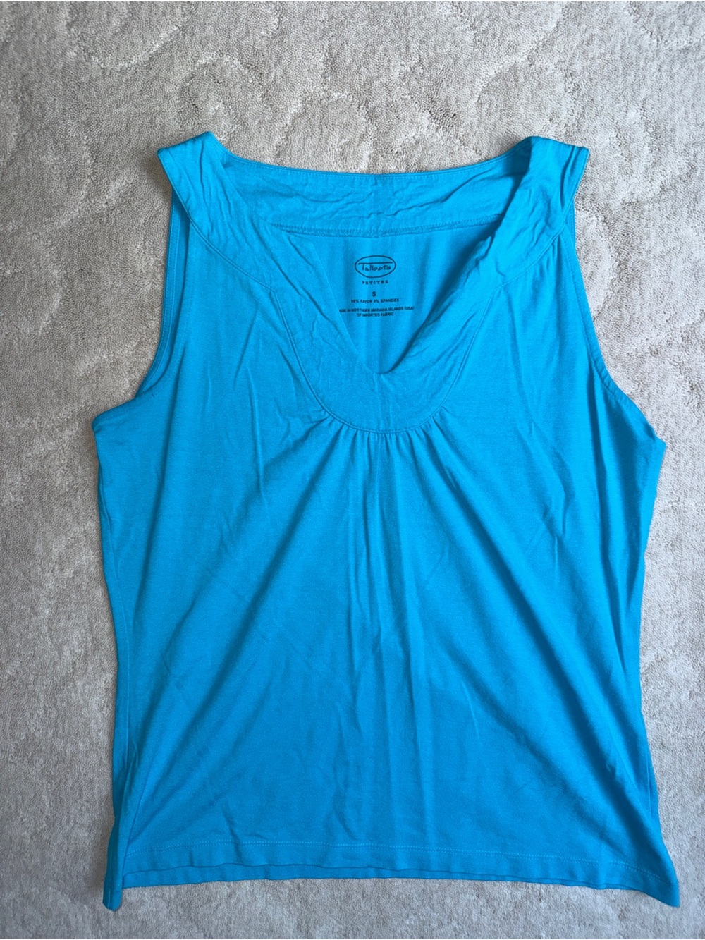 Talbots Women’s Sleeveless V-Neck Tank Top - Blue
